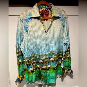 Robert Graham Bentoo Paradise Limited Edition button down long sleeve 2XL